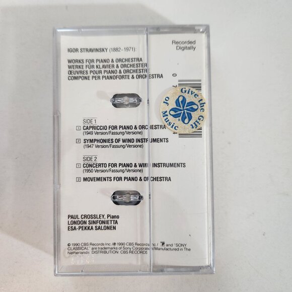 Paul Crossley Esa-Pekka Salonen Stravinsky Concerto for Piano & Wind Instruments - Picture 2 of 5